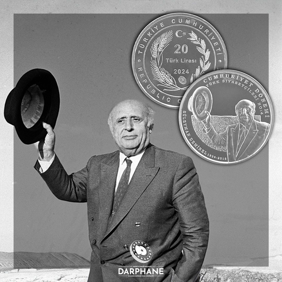 12 Eylül 2024 tarihinde saat 11:00'de, Süleyman Demirel'e ait "Cumhuriyet