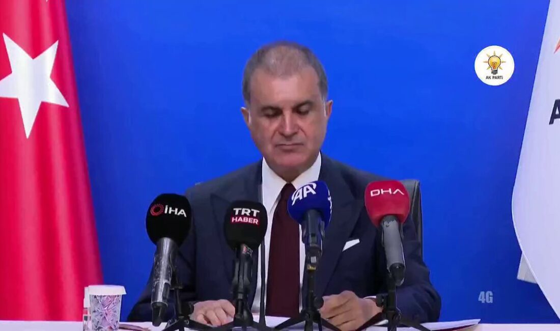 AK Parti Genel Başkan Yardımcısı ve Parti Sözcüsü Ömer Çelik,