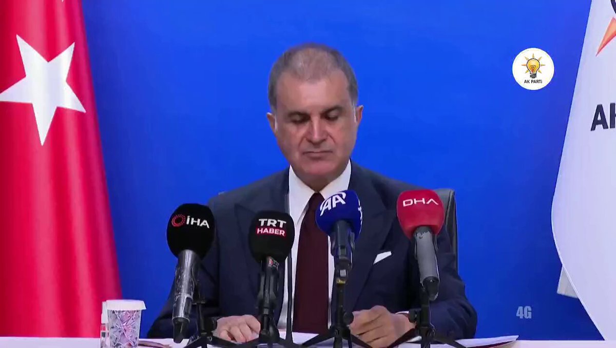 AK Parti Genel Başkan Yardımcısı ve Parti Sözcüsü Ömer Çelik,