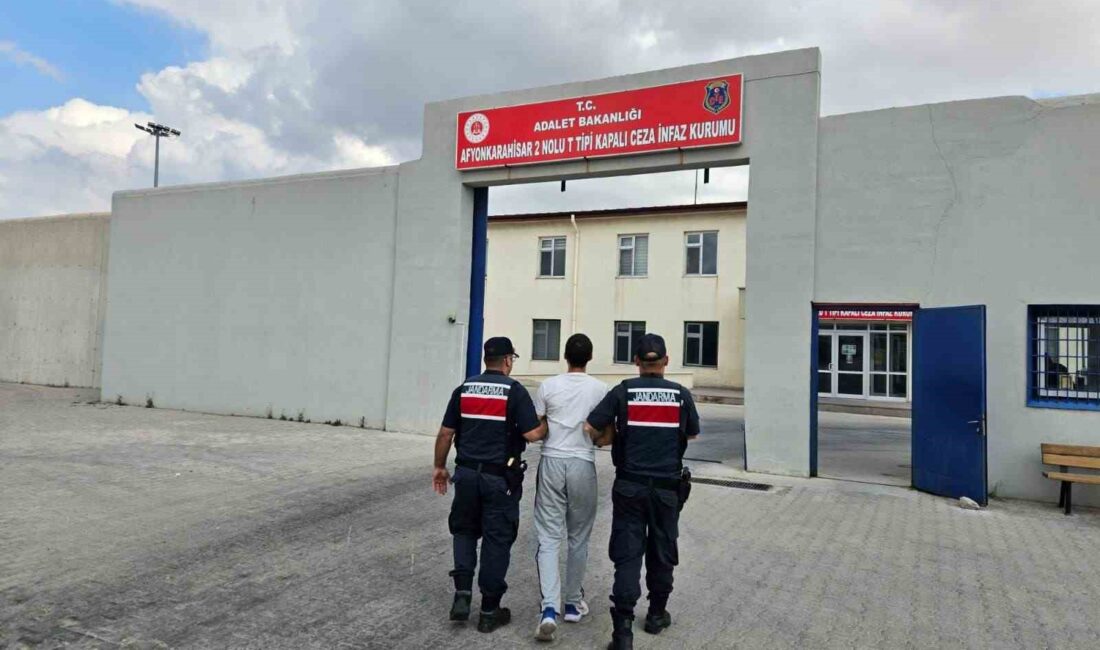 Afyonkarahisar’da 2 yıl 6 ay hapis cezası ile aranan şahıs
