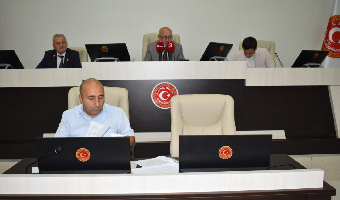 Afyonkarahisar İl Genel Meclisi eylül ayı toplantısının son oturumu Mehmet
