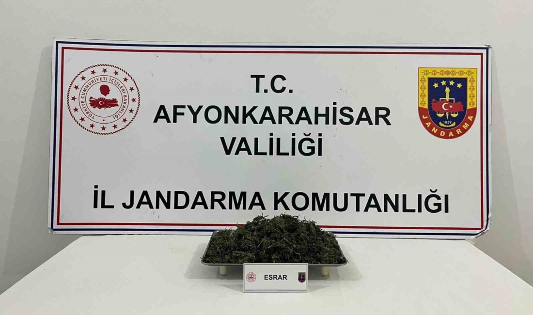215 gram esrar ele geçirildi Afyonkarahisar’da jandarma tarafından yapılan operasyonda 215 gram esrar ele geçirildi.