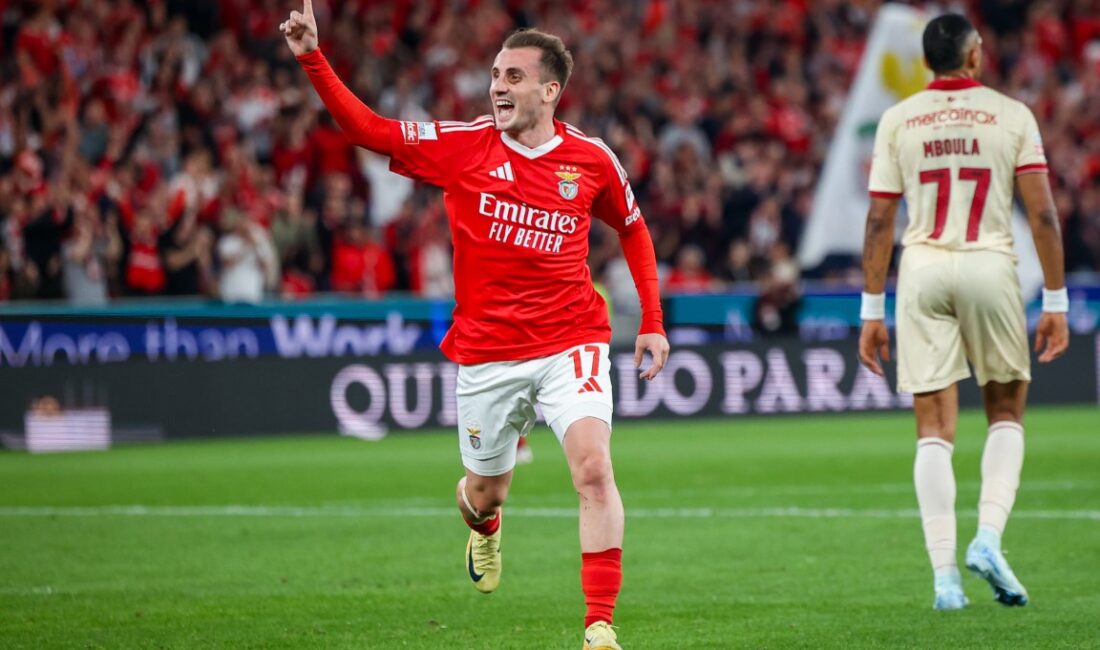 Portekiz’de Benfica forması giyen Kerem Aktürkoğlu, Gil Vicente filelerine kaydettiği