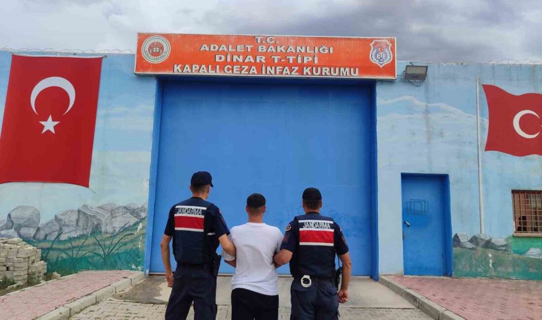 Afyonkarahisar’da jandarma ekipleri, sıkı bir takibin sonucu olarak hapis cezası