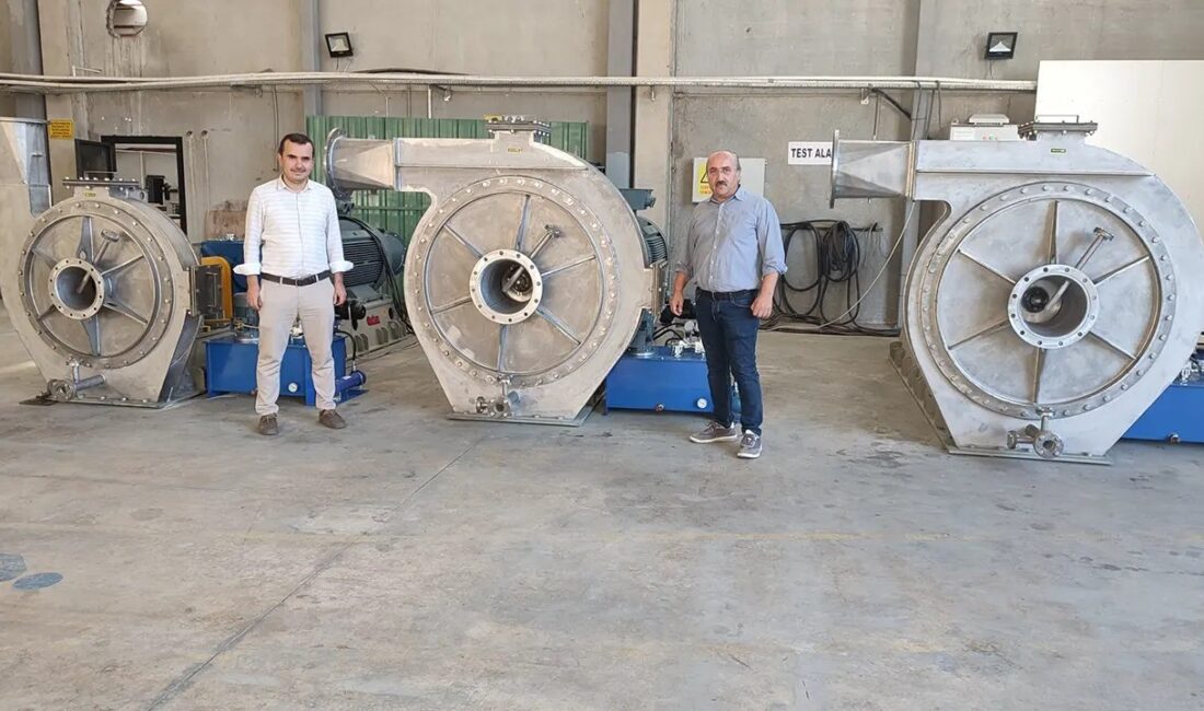 Denizli’de ileri teknoloji endüstriyel vantilatör, MVR (Mechanical Vapor Recompression-Yoğunlaştırıcı) ve
