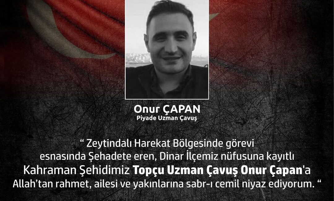 Zeytindalı Harekatı sırasında görevini ifa ederken hayatını kaybeden Topçu Uzman