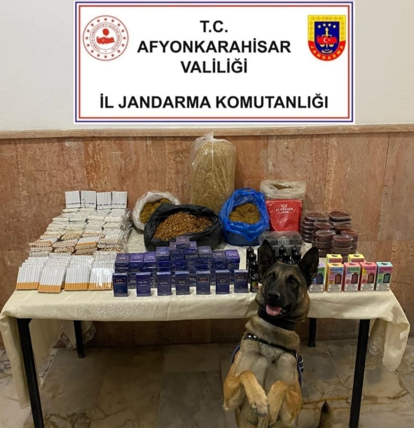 Afyonkarahisar İl Jandarma Komutanlığı tarafından, kaçakçılık ve organize suçlarla mücadele