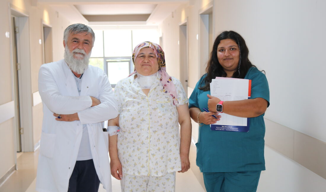 Nefes darlığı, boyunda şişlik ve yutma güçlüğü şikâyetleriyle Özel Fuar