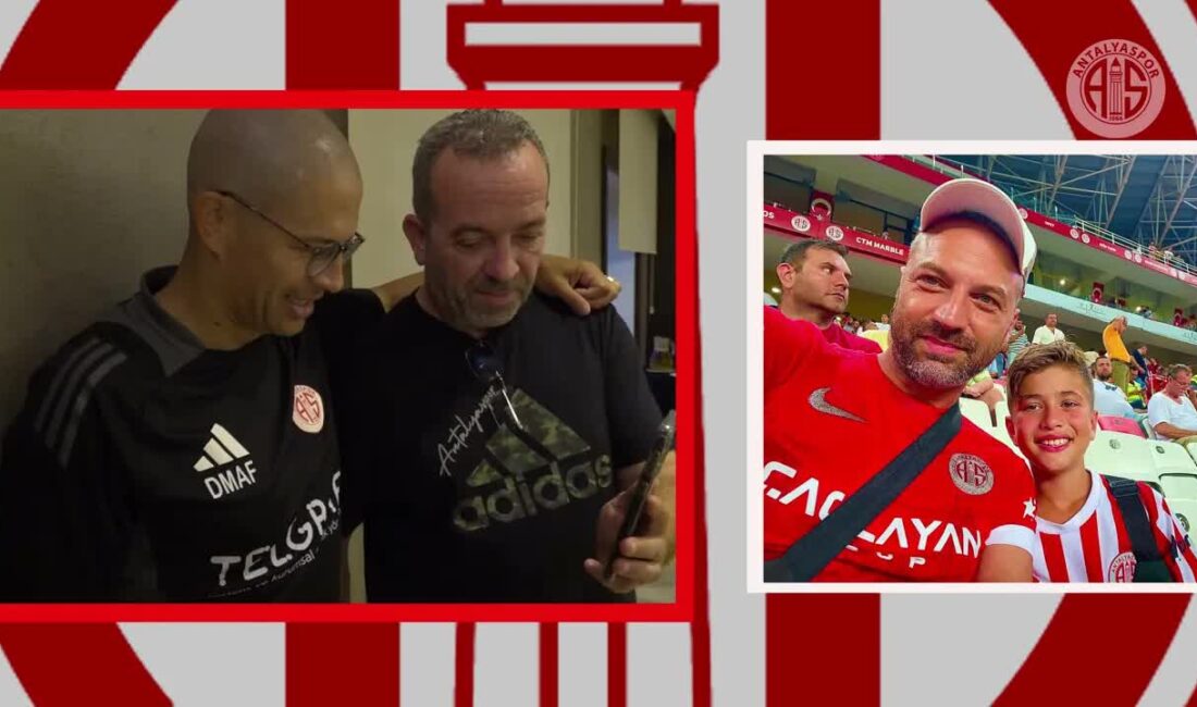 Antalyaspor Minik Akrep İle Teknik Direktör Alex de Souza’yı Bir Araya Getirdi Antalyaspor, Atakaş Hatayspor maçında pankart açarak dikkat çeken “Minik Akrep”
