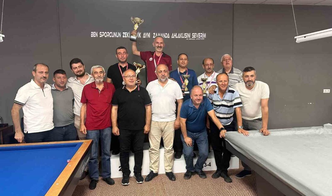 AFYONKARAHİSAR’DA ÜÇ BANT BİLARDO İL ŞAMPİYONASI TAMAMLANDI