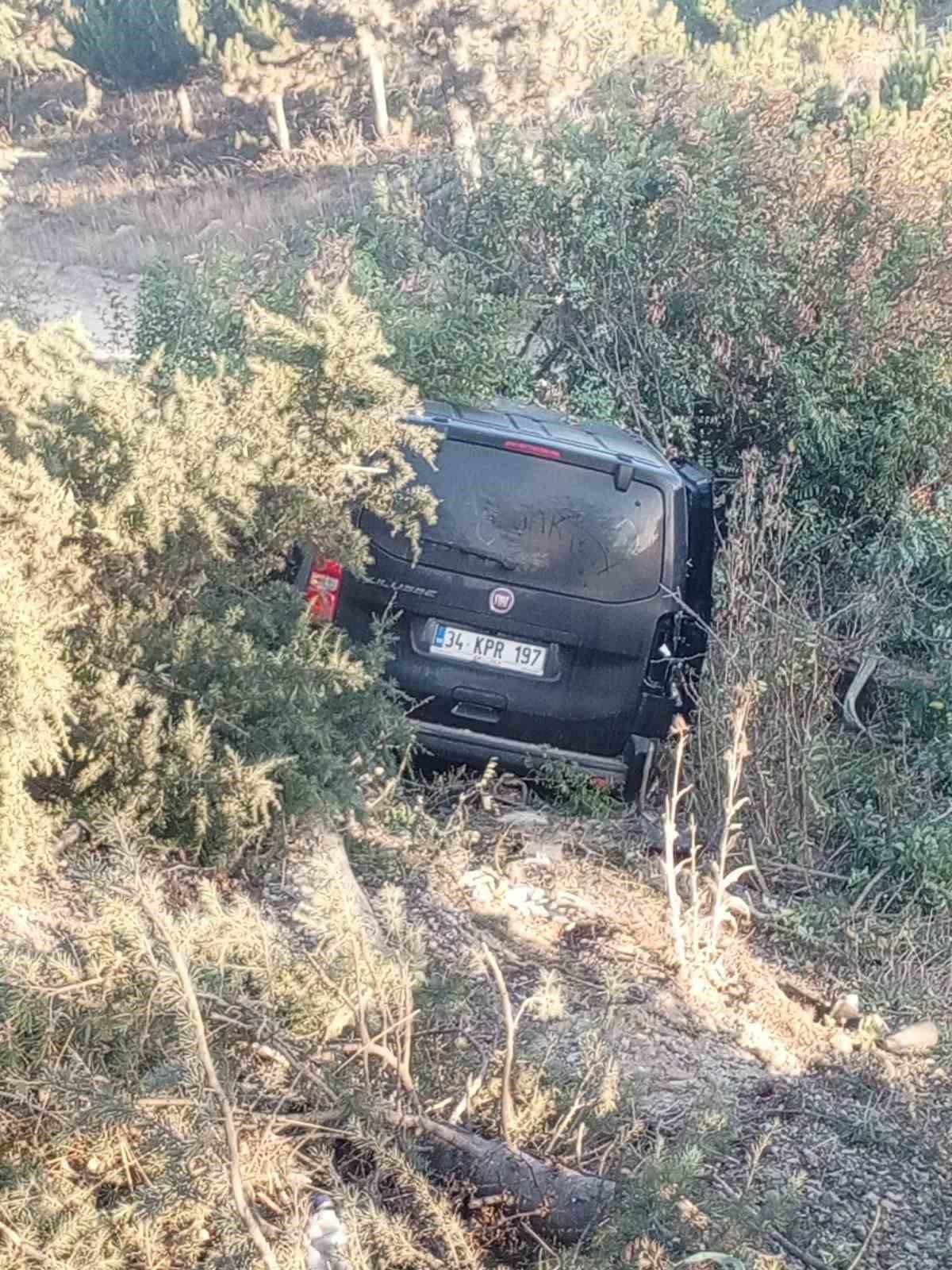Afyonkarahisar'da, yönetimindeki aracın hakimiyetini kaybeden bir sürücü, içinde bulunduğu hafif