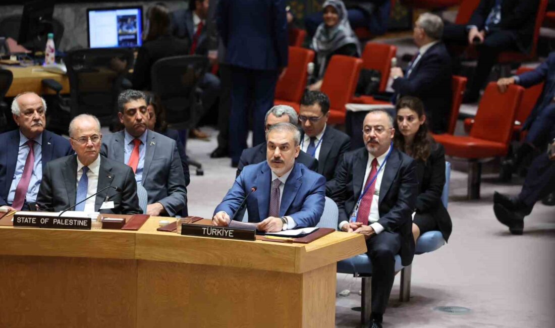 Dışişleri Bakanı Hakan Fidan, Filistin konulu Birleşmiş Milletler Güvenlik Konseyi’nde