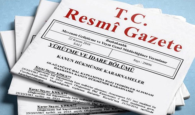 Resmi Gazete’de yer alan karara göre 16 ilin Valisi değişti.