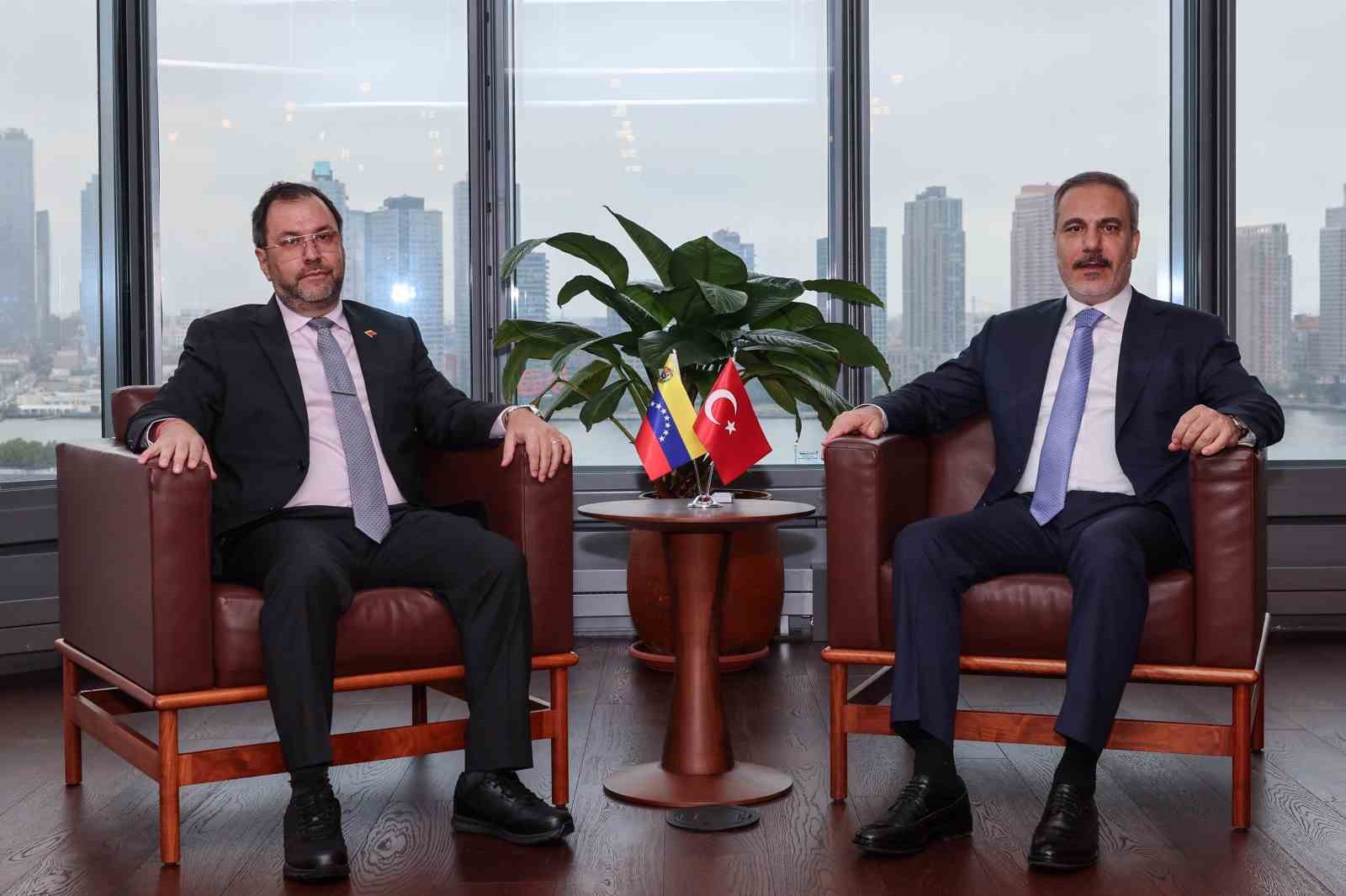 Dışişleri Bakanı Hakan Fidan, New York’taki Türkevi’nde Venezuela Dışişleri Bakanı