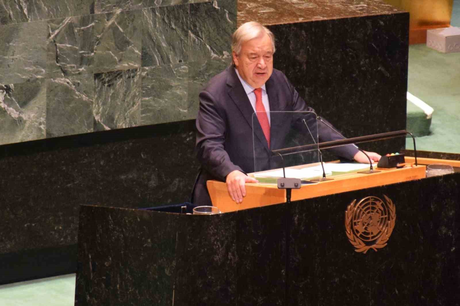 Birleşmiş Milletler Genel Sekreteri Antonio Guterres, 79. Genel Kurulu’nun açılışında