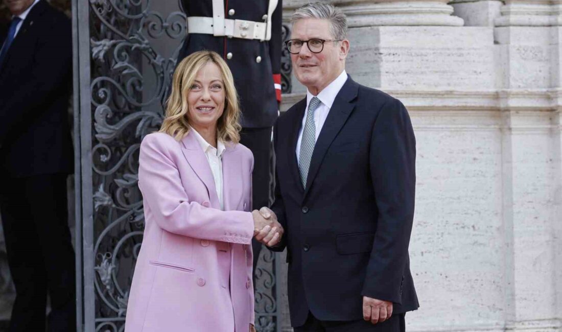 İngiltere Başbakanı Keir Starmer ve İtalya Başbakanı Giorgia Meloni, Roma’da