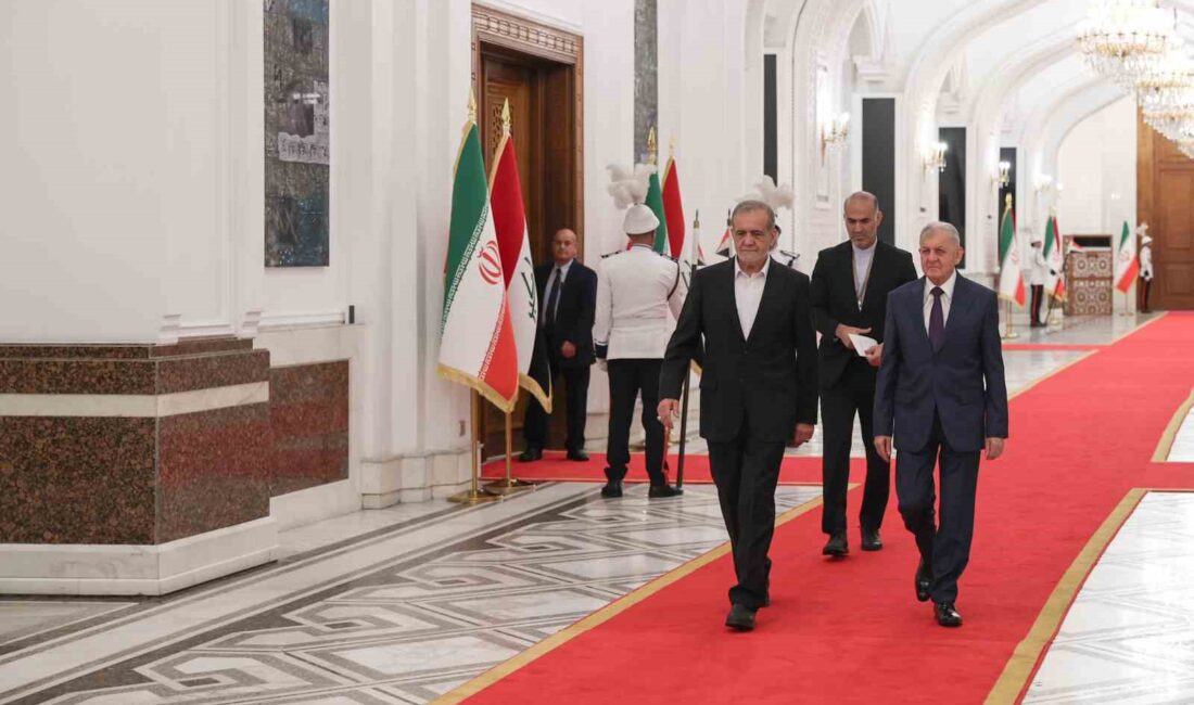 İran Cumhurbaşkanı Mesud Pezeşkiyan ilk resmi yurtdışı ziyaretini gerçekleştirdiği Irak’ta,