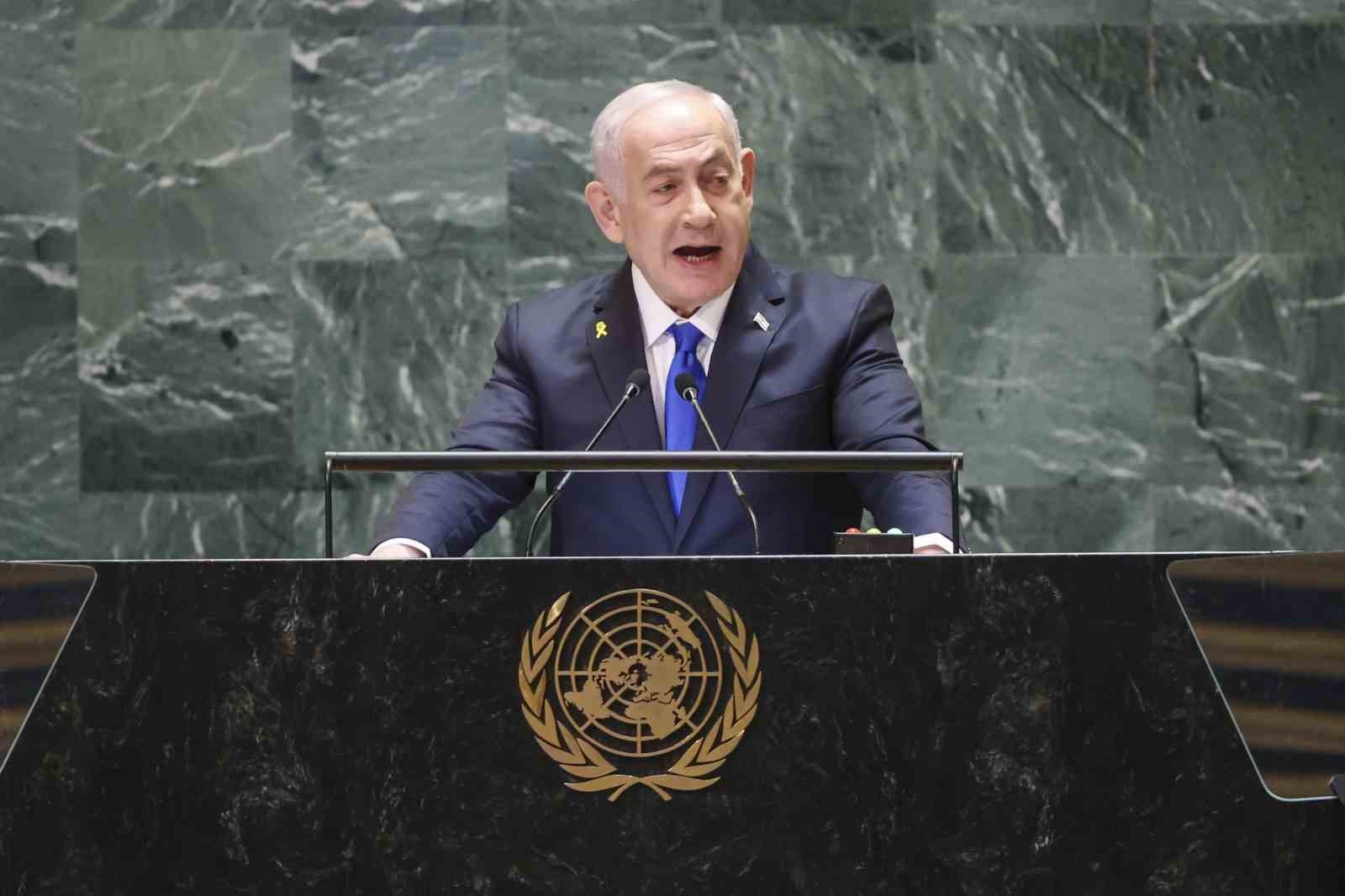 İsrail Başbakanı Binyamin Netanyahu Birleşmiş Milletler (BM) 79. Genel Kurulu’nda