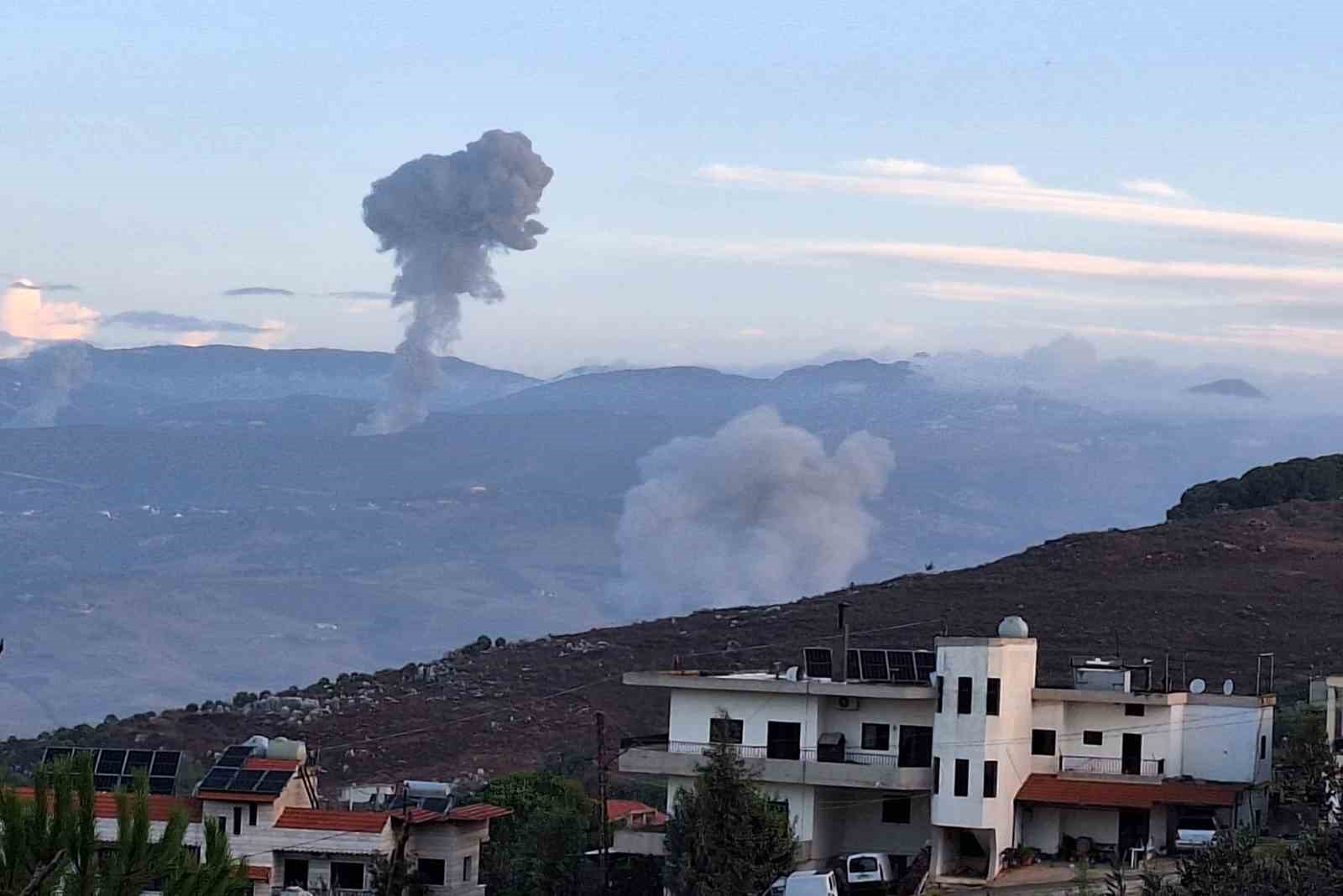 İsrail’in Lübnan’da gerçekleştirdiği bombardıman devam ederken, ülkenin doğusundaki Bodai kasabasında