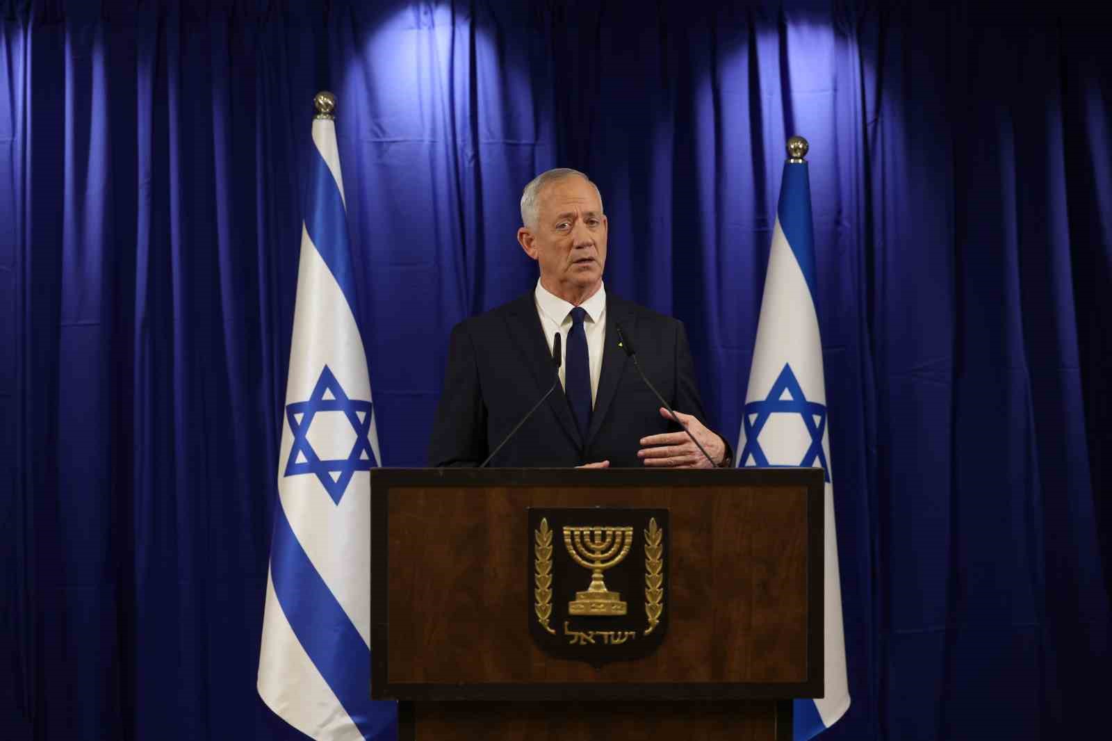 İsrailli Ulusal Birlik Partisi lideri Benny Gantz, İsrail Başbakanı Binyamin