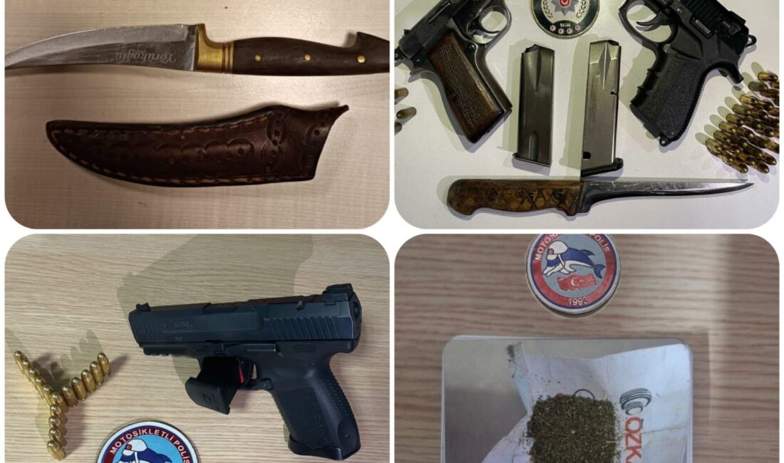 Afyonkarahisar'da Uygulanan Şok Denetimlerde Silah ve Uyuşturucu Maddeler Ele Geçirildi