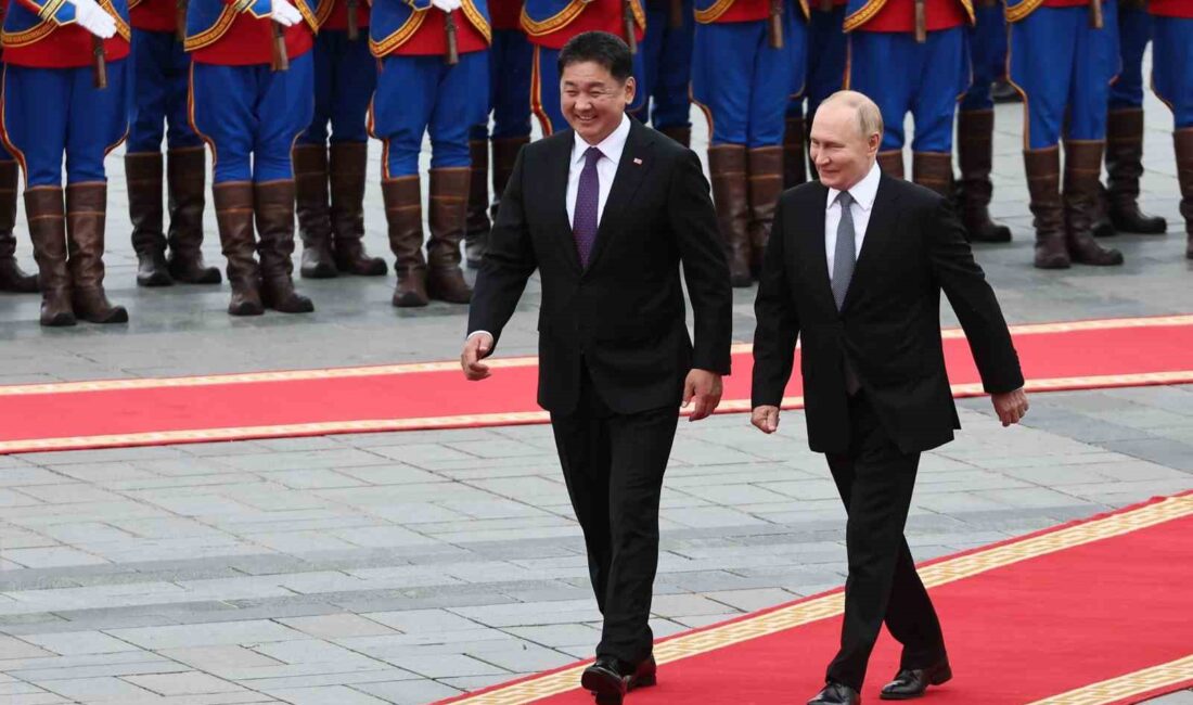 Rusya Devlet Başkanı Vladimir Putin, Moğolistan’ın başkenti Ulan Batur’da resmi