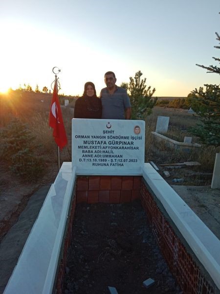 İzmir’de orman yangınlarına müdahale sırasında şehit olan Afyonkarahisarlı Orman Yangın