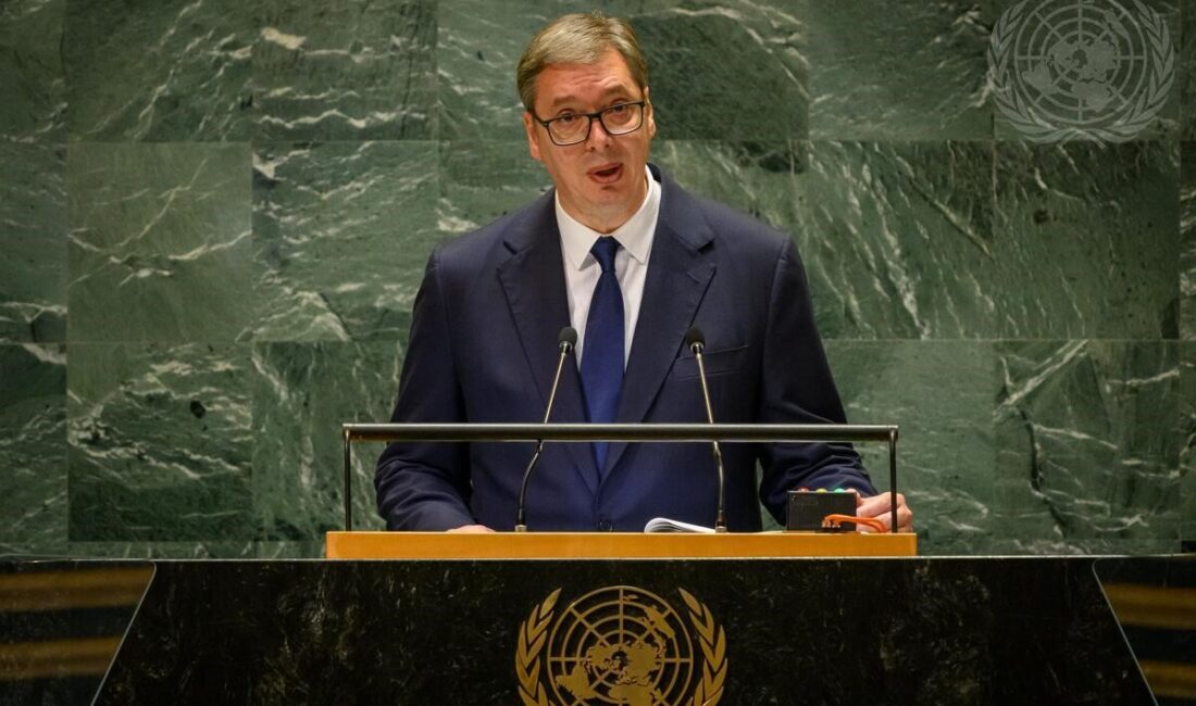 Sırbistan Cumhurbaşkanı Aleksandar Vucic, Birleşmiş Milletler 79. Genel Kurulu’nda yaptığı