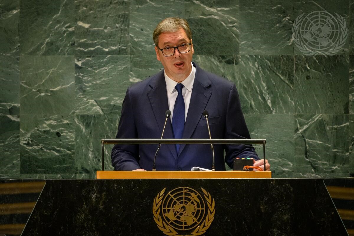 Sırbistan Cumhurbaşkanı Aleksandar Vucic, Birleşmiş Milletler 79. Genel Kurulu’nda yaptığı