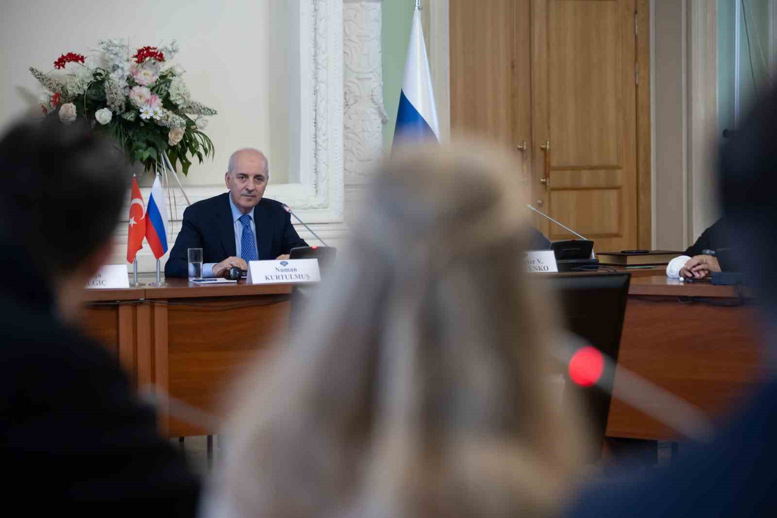TBMM BAŞKANI NUMAN KURTULMUŞ, RUSYA DIŞİŞLERİ BAKANLIĞI DİPLOMASI AKADEMİSİ’NDE YAPTIĞI