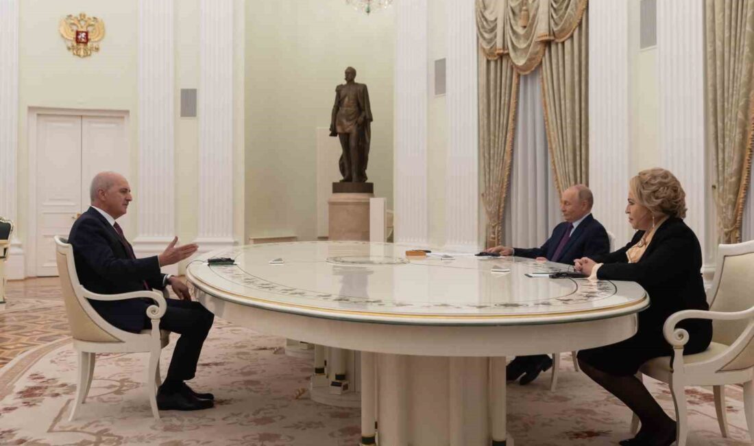 TBMM Başkanı Numan Kurtulmuş, Rusya Devlet Başkanı Vladimir Putin ile
