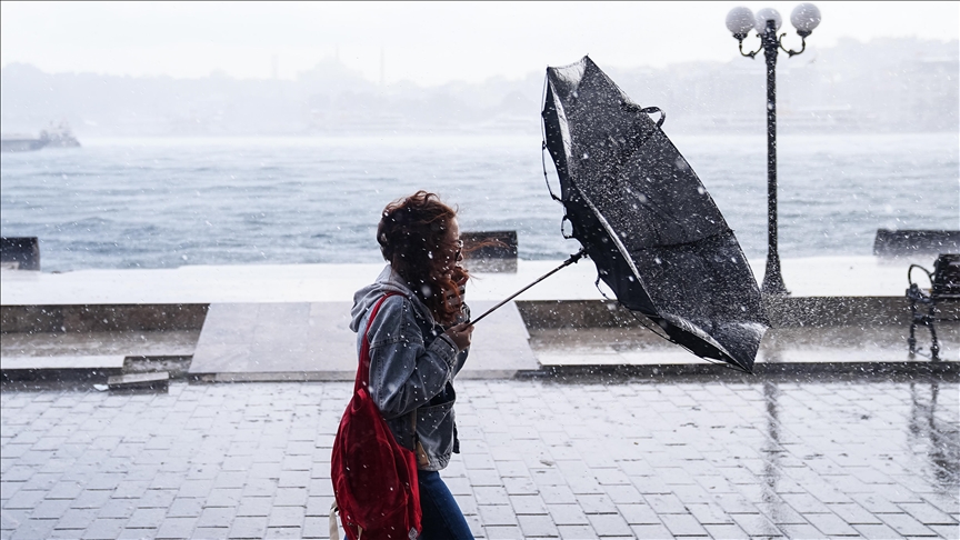 Karadeniz, Akdeniz ve Ege Denizi için fırtına, Marmara’nın doğusu ile