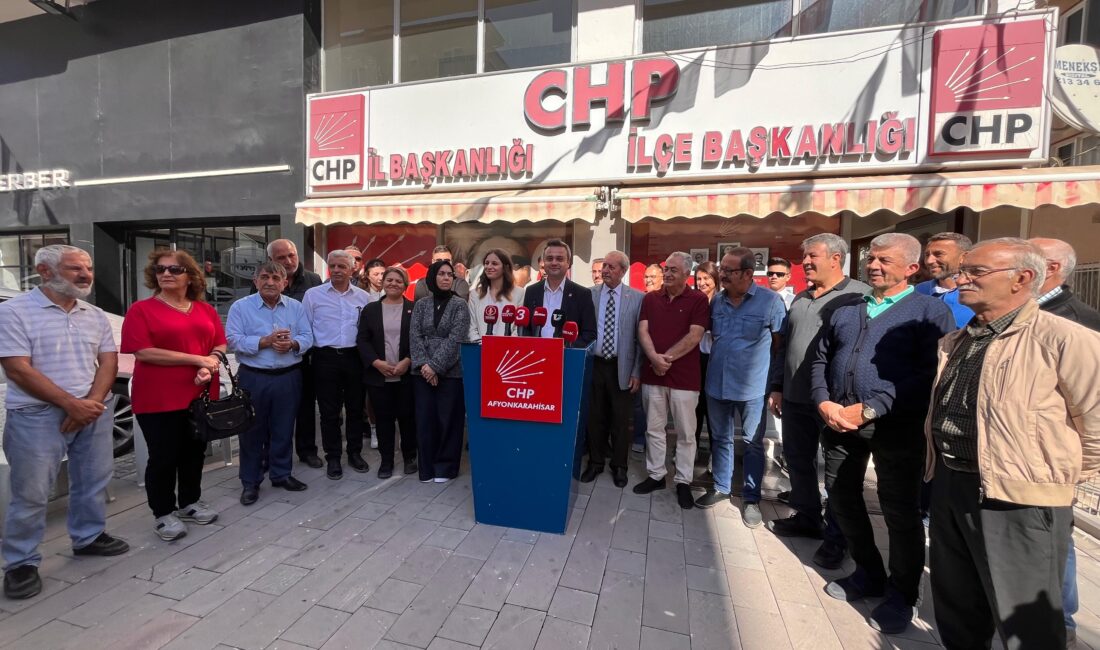 Cumhuriyet Halk Partisi Afyonkarahisar İl Başkanı Faruk Duha Erhan: Halkımız