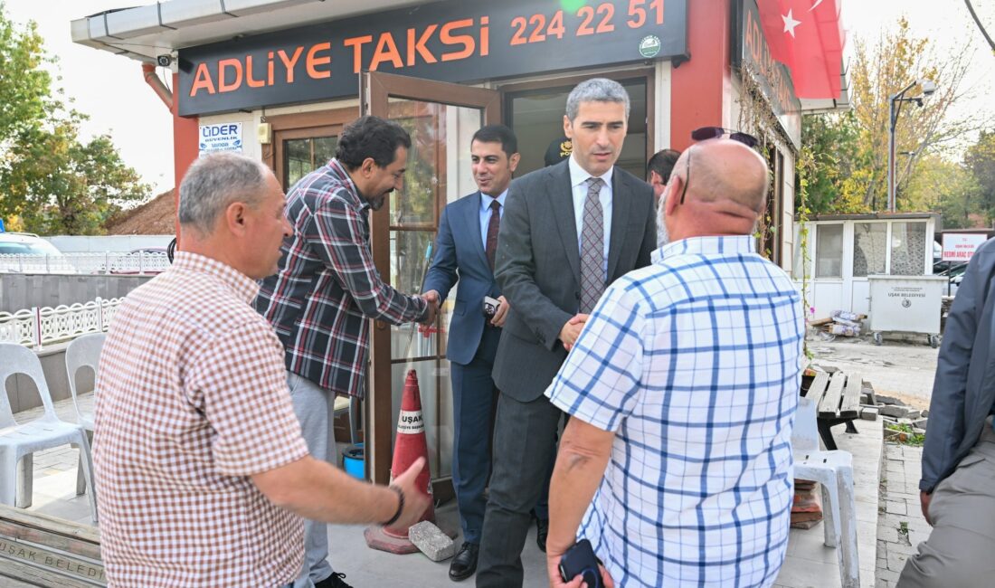 Uşak Valisi Naci Aktaş taksi esnafını ziyaret etti, talep ve