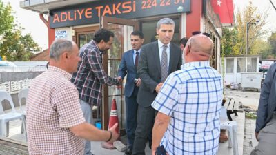 Uşak Valisi Naci Aktaş taksi esnafını ziyaret etti, talep ve