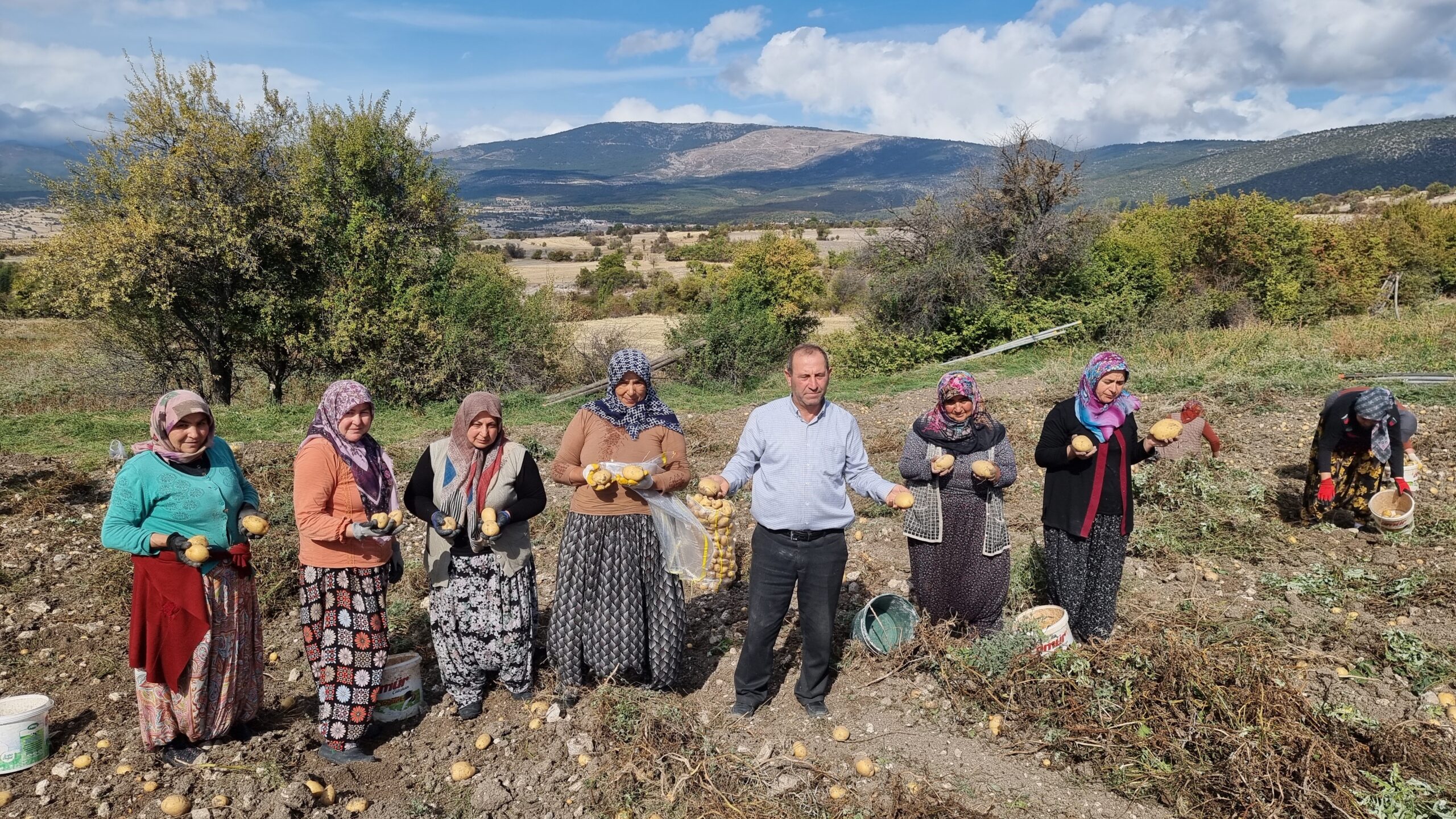 Kütahya’nın Domaniç ilçesi Muratlı köyünde çiftçiler, arpa ve buğday yerine