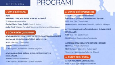 Kültür ve Turizm Bakanlığı himayesinde Afyonkarahisar Valiliği tarafından düzenlenen ve