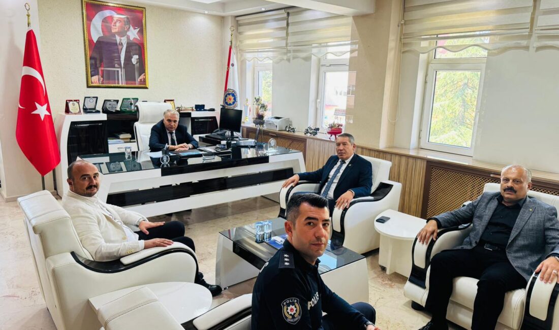 Dinar ilçe protokolü, ilçeye yeni atanan İlçe Emniyet Müdürü Vekili
