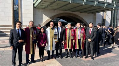 AFSÜ Rektörü Prof. Dr. Nurullah Okumuş, AFSÜ öğretim üyeleri ve