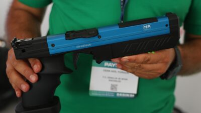 Adana'da, modern pentatlon için tasarlanıp üretilen yerli "Milli Lazer Silahı"