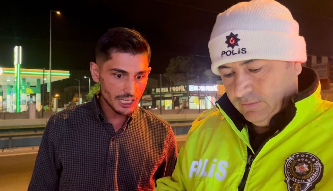 Bursa'da alkol uygulamasına takılan bir sürücü, hem ehliyetsiz hem de
