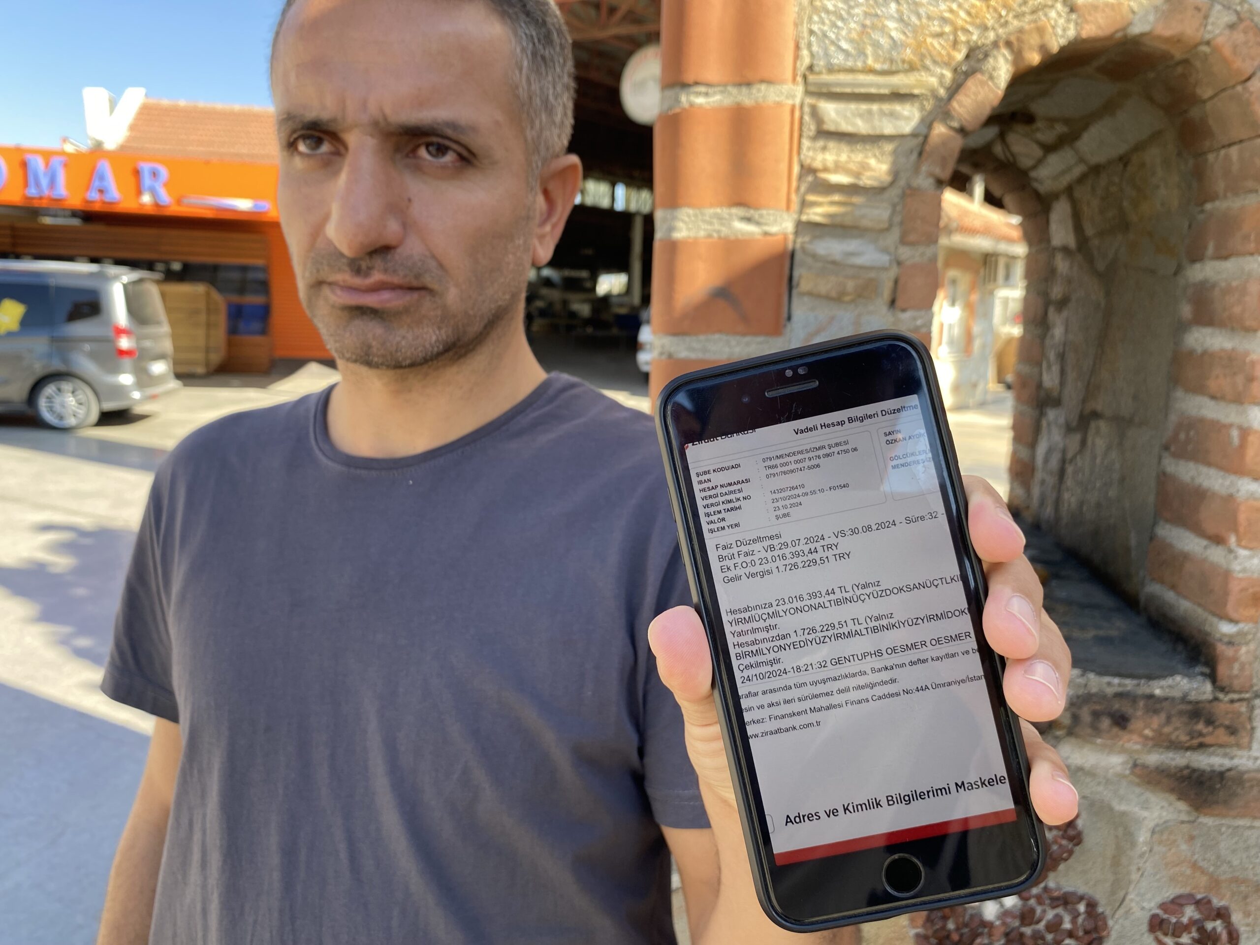 İzmir’in Menderes ilçesinde yaşayan temizlik işçisi, fatura ödemek için mobil