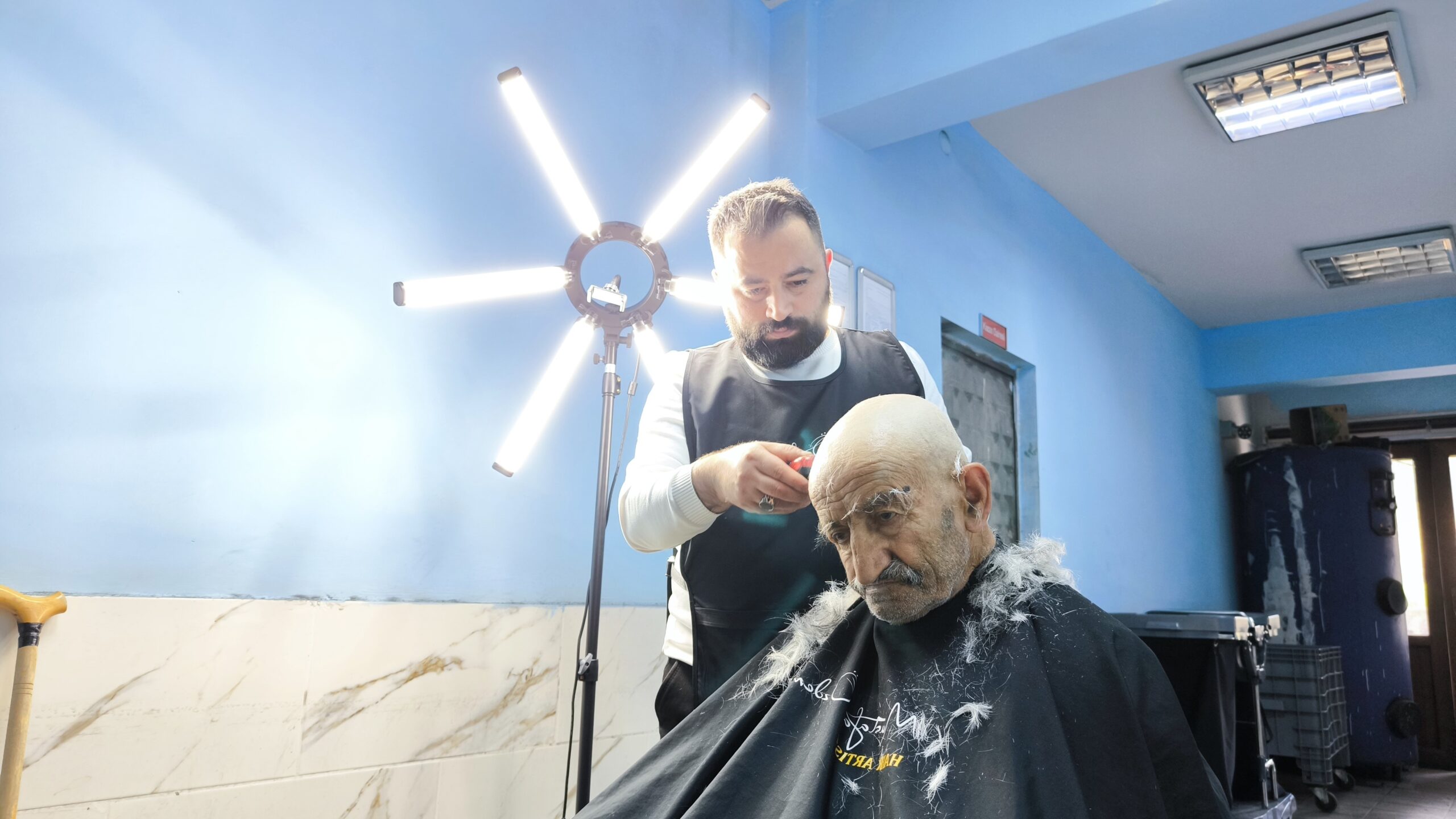 Artvinli berberler, Şavşat ilçesinde yer alan Naime-İsmail Yılmaz Huzurevi’nde kalan