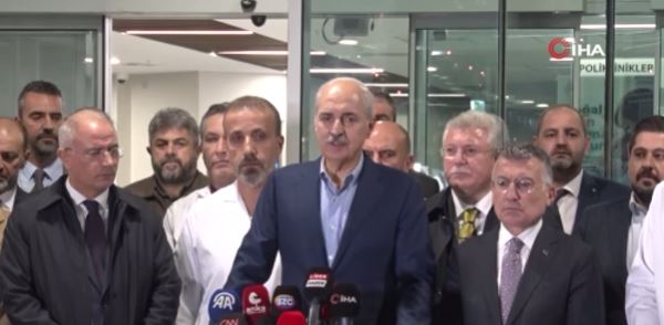Türkiye Büyük Millet Meclisi Başkanı Numan Kurtulmuş, "Böyle günlerde, böylesine
