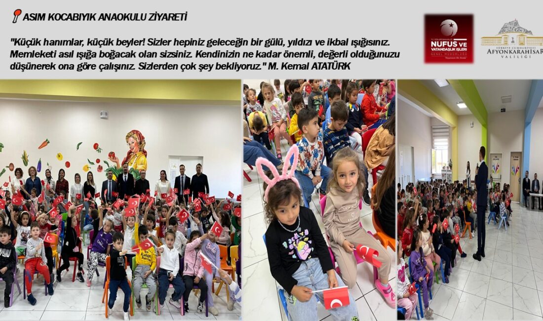 Afyonkarahisar İl Nüfus ve Vatandaşlık Müdürlüğü, Asım Kocabıyık Anaokuluna misafir