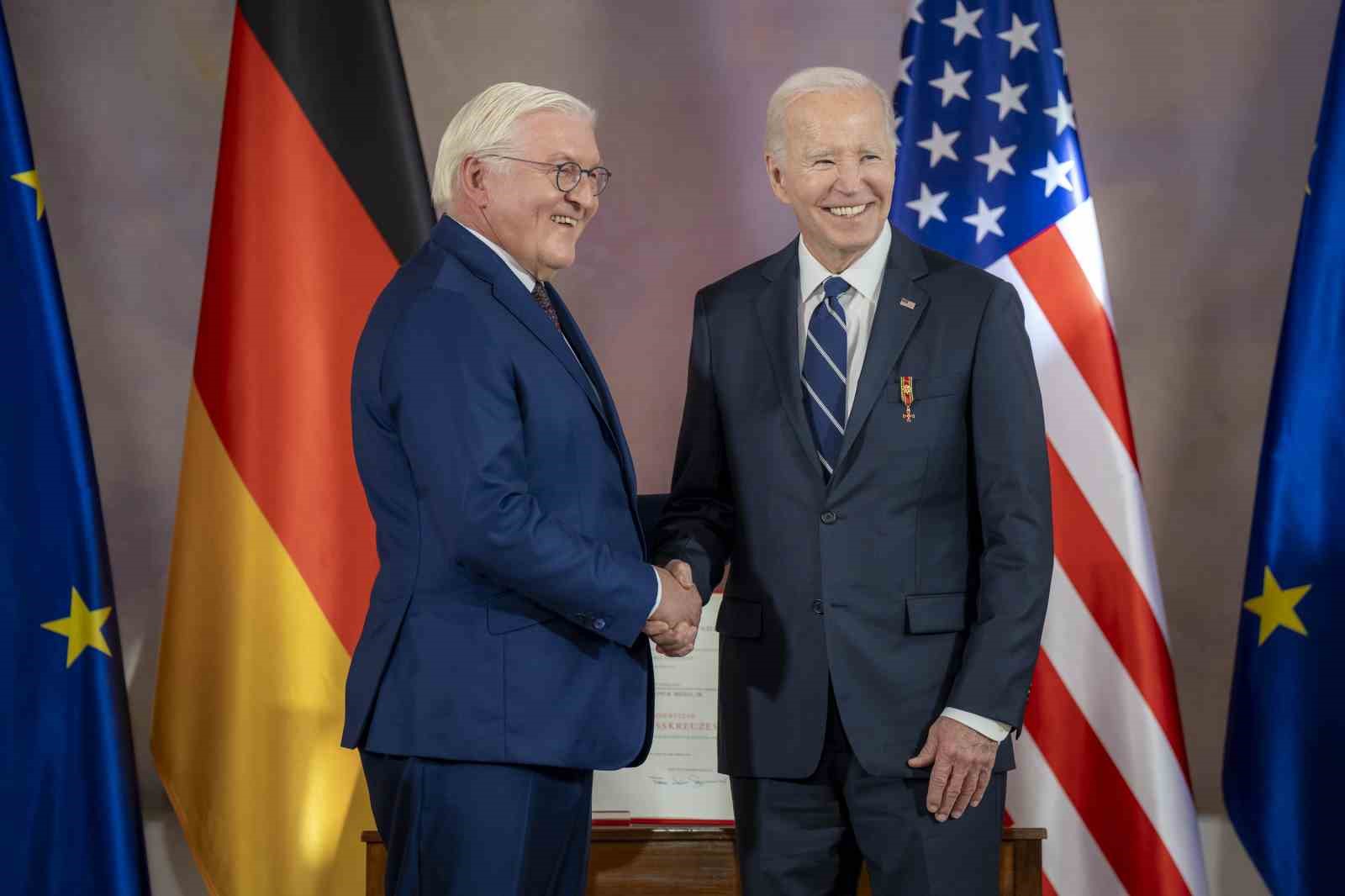 Almanya Cumhurbaşkanı Frank-Walter Steinmeier, resmi ziyaret kapsamında Berlin’de bulunan ABD