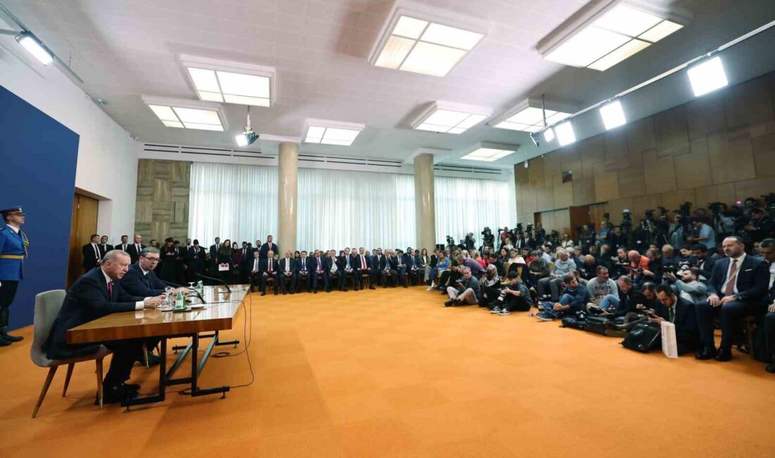 Cumhurbaşkanı Recep Tayyip Erdoğan, Sırbistan Cumhurbaşkanı Aleksadar Vucic ile düzenlediği