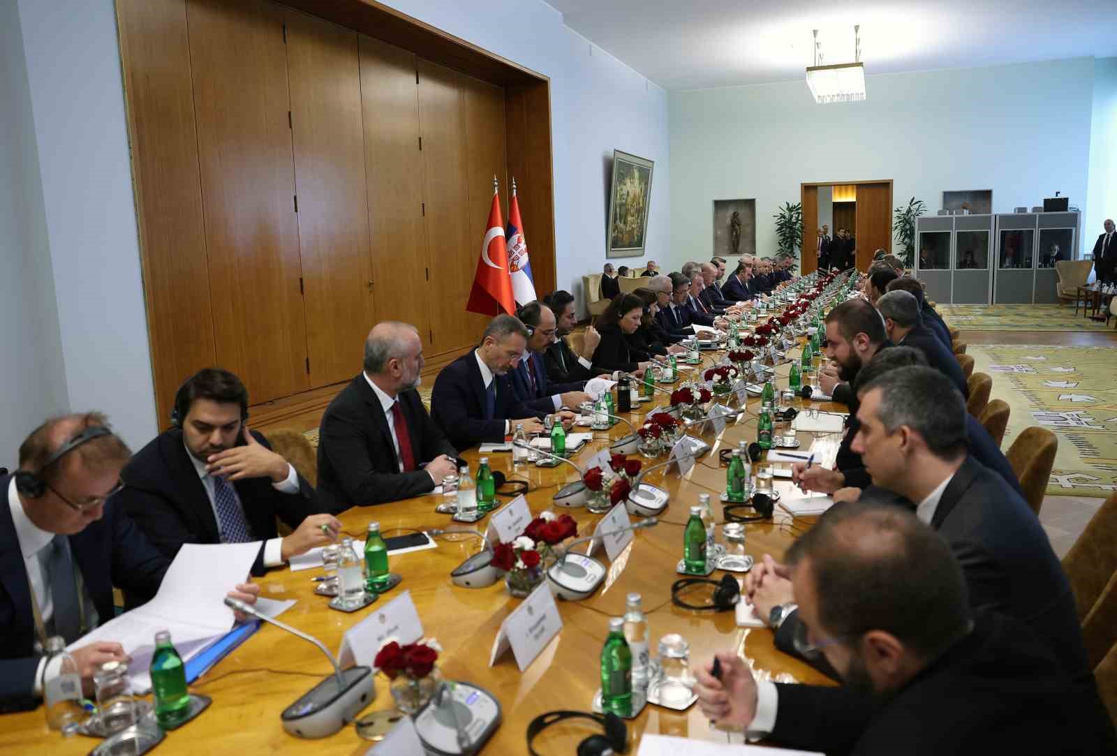 CUMHURBAŞKANI RECEP TAYYİP ERDOĞAN, TÜRKİYE-SIRBİSTAN YÜKSEK DÜZEYLİ İŞBİRLİĞİ KONSEYİ’NİN DÖRDÜNCÜ