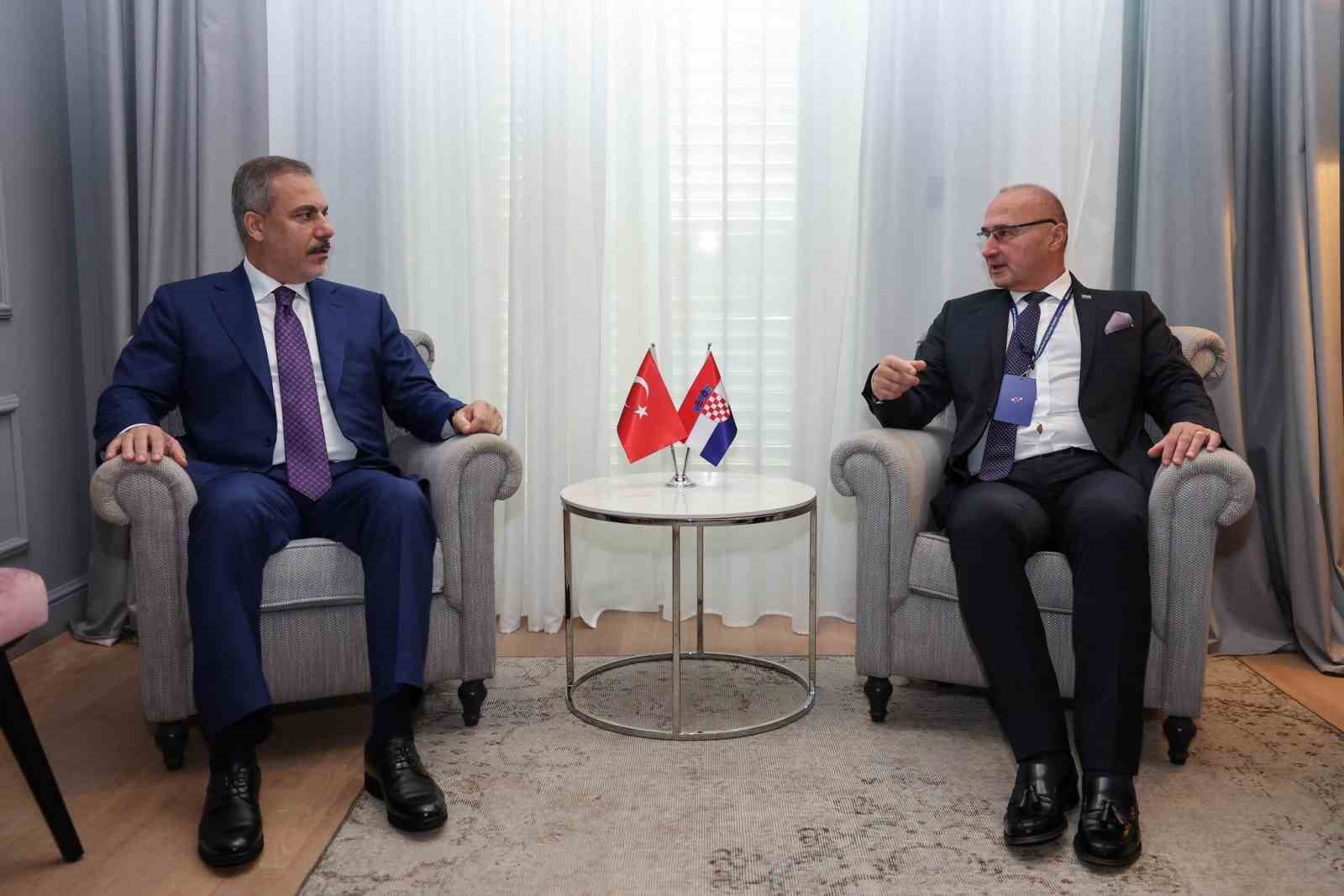 DIŞİŞLERİ BAKANI FİDAN, HIRVATİSTAN’DA