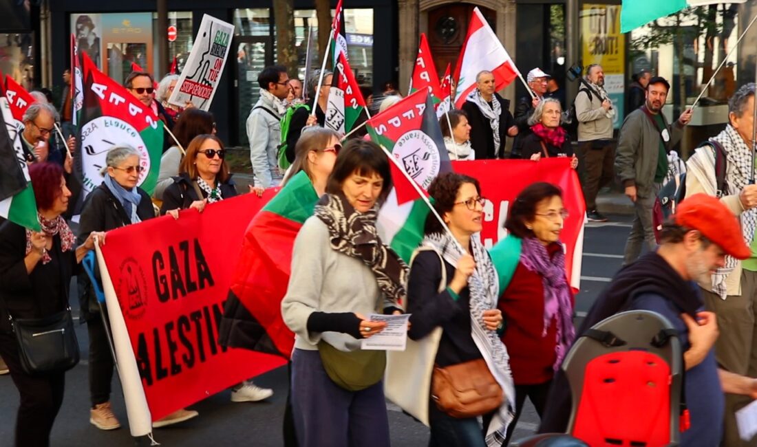 FRANSA'DA BİNLERCE KİŞİDEN GAZZE VE LÜBNAN'A SALDIRAN İSRAİL'E PROTESTO